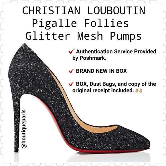 christian louboutin pigalle follies glitter pumps christian louboutin pigalle follies glitter pumps